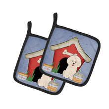 Load image into Gallery viewer, Dog House Collection Bichon Frise Pot Holders - Set of 2 - Heat-Resistant Kitchen Essentials