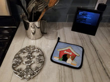 Load image into Gallery viewer, Dog House Collection Papillon Red White Pot Holders - Set of 2 - Heat-Resistant Kitchen Essentials
