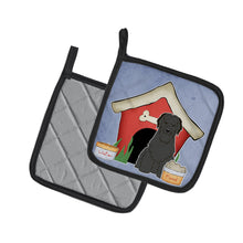 Load image into Gallery viewer, Dog House Collection Briard Black Pot Holders - Set of 2 - Heat-Resistant Kitchen Essentials