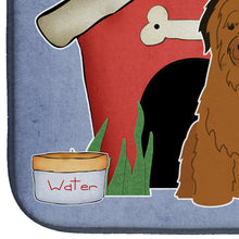 Load image into Gallery viewer, Dog House Collection Briard Brown Dish Drying Mat – Absorbent, Artistic Kitchen Essentials BB2836DDM