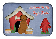 Load image into Gallery viewer, Dog House Collection Briard Brown Dish Drying Mat – Absorbent, Artistic Kitchen Essentials BB2836DDM