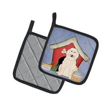 Load image into Gallery viewer, Dog House Collection Great Pyrenese Pot Holders - Set of 2 - Heat-Resistant Kitchen Essentials