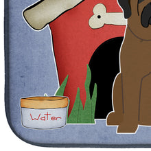 Load image into Gallery viewer, Dog House Collection Bullmastiff Dish Drying Mat – Absorbent, Artistic Kitchen Essentials BB2838DDM