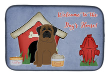 Load image into Gallery viewer, Dog House Collection Bullmastiff Dish Drying Mat – Absorbent, Artistic Kitchen Essentials BB2838DDM