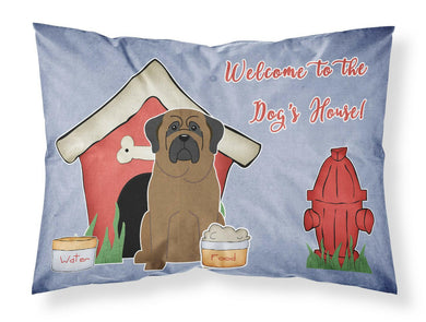 Dog House Collection Bullmastiff Fabric Standard Pillowcase – Artistic Decorative Front, White Back BB2838PILLOWCASE
