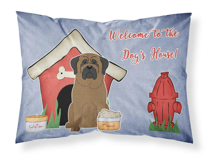 Dog House Collection Bullmastiff Fabric Standard Pillowcase – Artistic Decorative Front, White Back BB2838PILLOWCASE