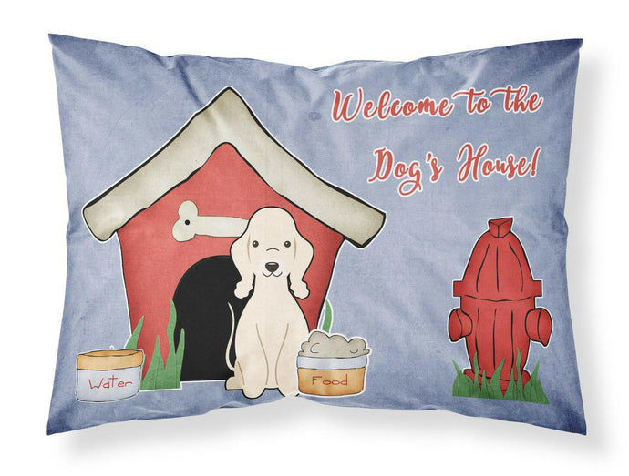 Dog House Collection Bedlington Terrier Sandy Fabric Standard Pillowcase – Artistic Decorative Front, White Back BB2845PILLOWCASE