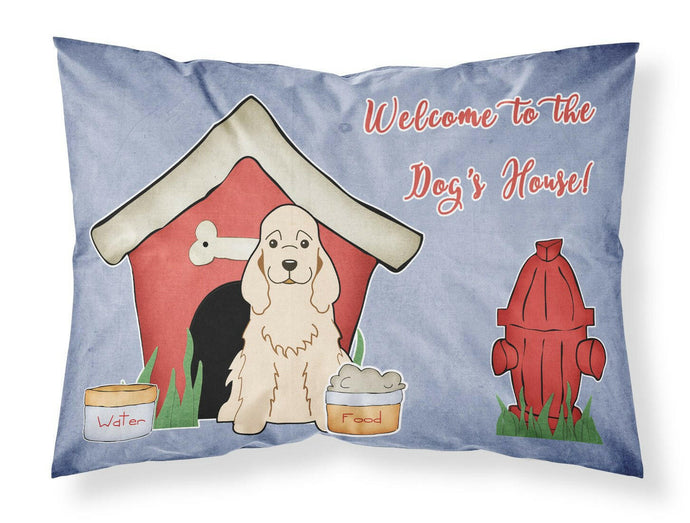 Dog House Collection Cocker Spaniel Buff Fabric Standard Pillowcase – Artistic Decorative Front, White Back BB2848PILLOWCASE