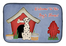 Load image into Gallery viewer, Dog House Collection Dalmatian Dish Drying Mat – Absorbent, Artistic Kitchen Essentials BB2851DDM