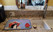 Load image into Gallery viewer, Dog House Collection Smooth Fox Terrier Dish Drying Mat – Absorbent, Artistic Kitchen Essentials BB2852DDM