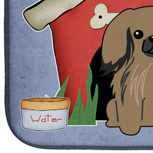 Load image into Gallery viewer, Dog House Collection Pekingnese Tan Dish Drying Mat – Absorbent, Artistic Kitchen Essentials BB2856DDM