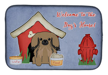 Load image into Gallery viewer, Dog House Collection Pekingnese Tan Dish Drying Mat – Absorbent, Artistic Kitchen Essentials BB2856DDM