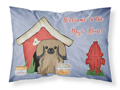 Dog House Collection Pekingnese Tan Fabric Standard Pillowcase – Artistic Decorative Front, White Back BB2856PILLOWCASE