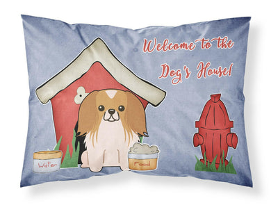 Dog House Collection Pekingnese Red White Fabric Standard Pillowcase – Artistic Decorative Front, White Back BB2857PILLOWCASE