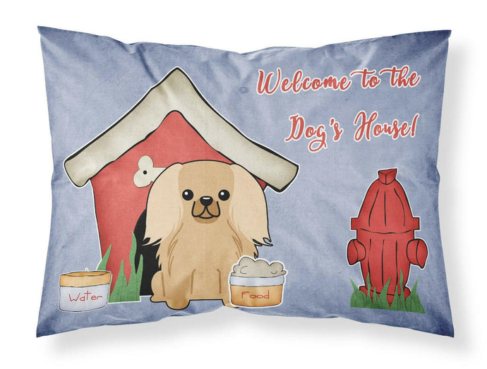 Dog House Collection Pekingnese Fawn Sable Fabric Standard Pillowcase – Artistic Decorative Front, White Back BB2858PILLOWCASE
