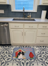 Load image into Gallery viewer, Dog House Collection Pekingnese Black White Machine Washable Memory Foam Mat BB2859RUG