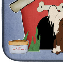 Load image into Gallery viewer, Dog House Collection Chinese Crested Cream Dish Drying Mat – Absorbent, Artistic Kitchen Essentials BB2867DDM