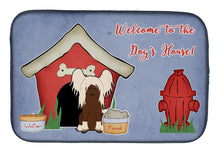 Load image into Gallery viewer, Dog House Collection Chinese Crested Cream Dish Drying Mat – Absorbent, Artistic Kitchen Essentials BB2867DDM
