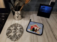 Load image into Gallery viewer, Dog House Collection Chinese Crested Cream Pot Holders - Set of 2 - Heat-Resistant Kitchen Essentials