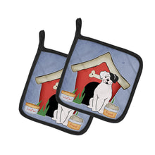 Load image into Gallery viewer, Dog House Collection White Boxer Cooper Pot Holders - Set of 2 - Heat-Resistant Kitchen Essentials
