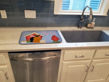 Load image into Gallery viewer, Dog House Collection Fawn Boxer Dish Drying Mat – Absorbent, Artistic Kitchen Essentials BB2869DDM