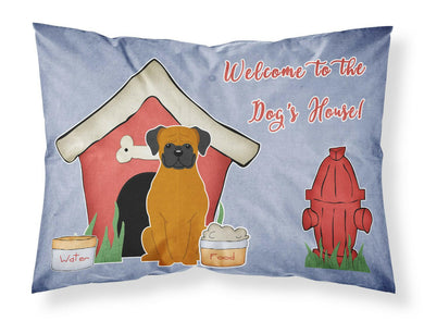 Dog House Collection Fawn Boxer Fabric Standard Pillowcase – Artistic Decorative Front, White Back BB2869PILLOWCASE