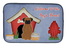 Load image into Gallery viewer, Dog House Collection Brindle Boxer Dish Drying Mat – Absorbent, Artistic Kitchen Essentials BB2871DDM