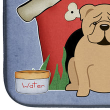Load image into Gallery viewer, Dog House Collection English Bulldog Fawn Dish Drying Mat – Absorbent, Artistic Kitchen Essentials BB2878DDM