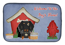 Load image into Gallery viewer, Dog House Collection Wire Haired Dachshund Dapple Dish Drying Mat – Absorbent, Artistic Kitchen Essentials BB2882DDM