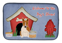 Load image into Gallery viewer, Dog House Collection Bull Terrier Red White Dish Drying Mat – Absorbent, Artistic Kitchen Essentials BB2889DDM