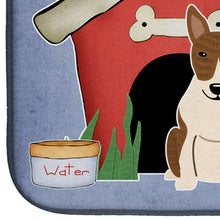 Load image into Gallery viewer, Dog House Collection Bull Terrier Brindle Dish Drying Mat – Absorbent, Artistic Kitchen Essentials BB2891DDM