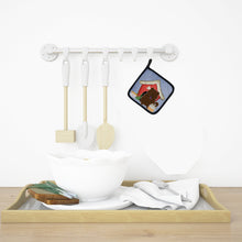 Load image into Gallery viewer, Dog House CollectionChow Chow Chocolate Pot Holders - Set of 2 - Heat-Resistant Kitchen Essentials