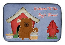 Load image into Gallery viewer, Dog House Collection Chow Chow Red Dish Drying Mat – Absorbent, Artistic Kitchen Essentials BB2896DDM
