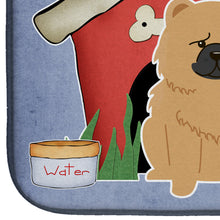 Load image into Gallery viewer, Dog House Collection Chow Chow Cream Dish Drying Mat – Absorbent, Artistic Kitchen Essentials BB2898DDM