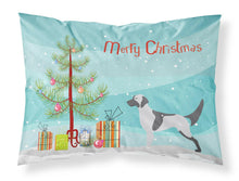 Load image into Gallery viewer, English Setter Merry Christmas Tree Fabric Standard Pillowcase – Artistic Decorative Front, White Back BB2899PILLOWCASE