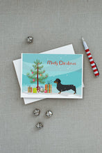 Load image into Gallery viewer, Dachshund Merry Christmas Tree Greeting Cards -  Blank Note Cards – 8-Pack of Artist-Designed Cards with Envelopes