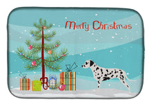Load image into Gallery viewer, Dalmatian Merry Christmas Tree Dish Drying Mat – Absorbent, Artistic Kitchen Essentials BB2901DDM