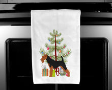 Load image into Gallery viewer, Welsh Terrier Merry Christmas Tree Kitchen Towels – Set of 2 - Decorative &amp; Absorbent Cotton | BB2903WTKT