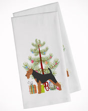 Load image into Gallery viewer, Welsh Terrier Merry Christmas Tree Kitchen Towels – Set of 2 - Decorative &amp; Absorbent Cotton | BB2903WTKT