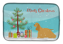 Load image into Gallery viewer, Cocker Spaniel Merry Christmas Tree Dish Drying Mat – Absorbent, Artistic Kitchen Essentials BB2904DDM