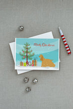 Load image into Gallery viewer, Cocker Spaniel Merry Christmas Tree Greeting Cards -  Blank Note Cards – 8-Pack of Artist-Designed Cards with Envelopes