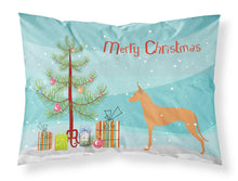Load image into Gallery viewer, Pharaoh Hound Merry Christmas Tree Fabric Standard Pillowcase – Artistic Decorative Front, White Back BB2906PILLOWCASE