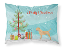 Load image into Gallery viewer, Border Terrier Merry Christmas Tree Fabric Standard Pillowcase – Artistic Decorative Front, White Back BB2907PILLOWCASE