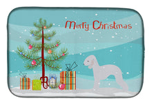 Load image into Gallery viewer, Bedlington Terrier Merry Christmas Tree Dish Drying Mat – Absorbent, Artistic Kitchen Essentials BB2912DDM