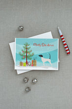 Load image into Gallery viewer, English Pointer Merry Christmas Tree Greeting Cards -  Blank Note Cards – 8-Pack of Artist-Designed Cards with Envelopes