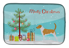Load image into Gallery viewer, American Foxhound Merry Christmas Tree Dish Drying Mat – Absorbent, Artistic Kitchen Essentials BB2916DDM