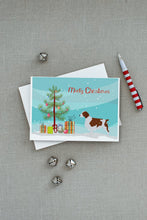 Load image into Gallery viewer, Welsh Springer Spaniel Merry Christmas Tree Greeting Cards -  Blank Note Cards – 8-Pack of Artist-Designed Cards with Envelopes