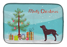 Load image into Gallery viewer, American Water Spaniel Merry Christmas Tree Dish Drying Mat – Absorbent, Artistic Kitchen Essentials BB2919DDM