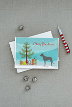 Load image into Gallery viewer, Irish Wolfhound Merry Christmas Tree Greeting Cards -  Blank Note Cards – 8-Pack of Artist-Designed Cards with Envelopes