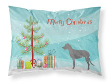 Load image into Gallery viewer, Irish Wolfhound Merry Christmas Tree Fabric Standard Pillowcase – Artistic Decorative Front, White Back BB2921PILLOWCASE